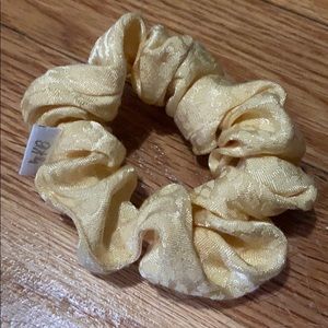 Pale Yellow Leopard Mini Dew Scrunchie